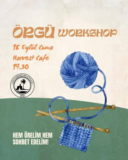 Örgü Workshop afişi